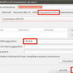 modifica dns