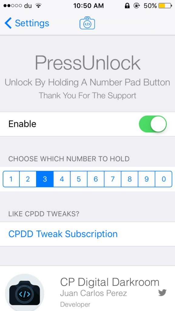PressUnlock: cambia il modo di sbloccare il tuo iPhone [Jailbreak]