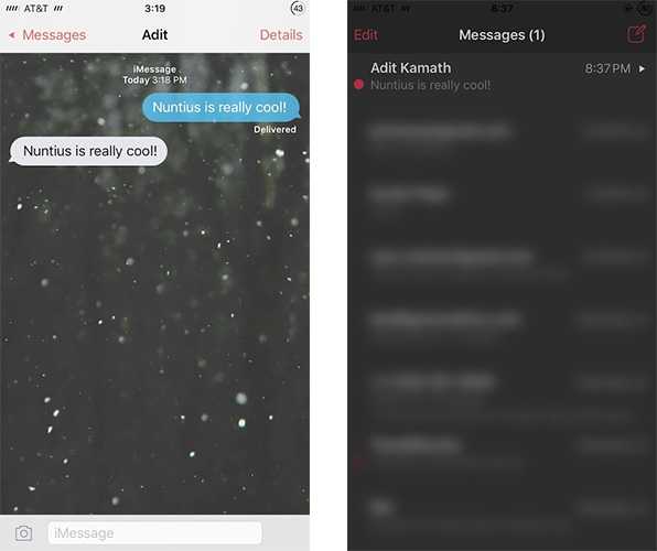 Nuntius: modifica e personalizza i Messaggi del tuo iPhone [iOS Jailbreak]