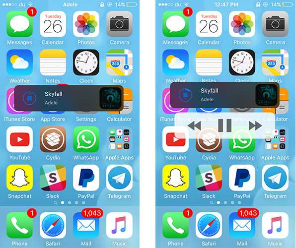 TinyPlayer Lite: gestisci la musica di iPhone con un Widget [iOS Jailbreak]