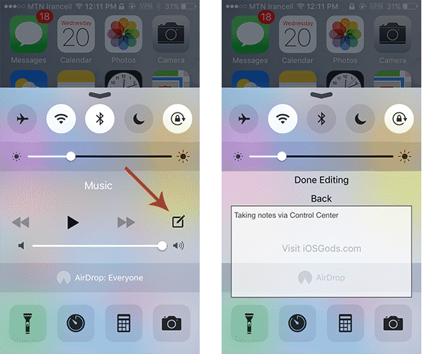 CCNotes: Come prendere appunti dal Pannello di Controllo iOS [Jailbreak]