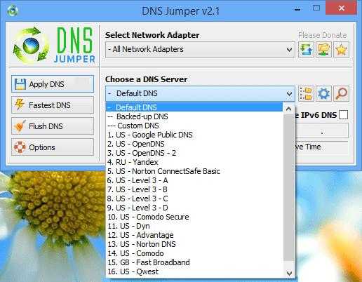 DNS Jumper v2.1: la migliore app per modificare i DNS su Windows