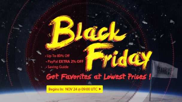 Black Friday: Approfittate dei Super Sconti GearBest (dal 24 al 29 novembre)