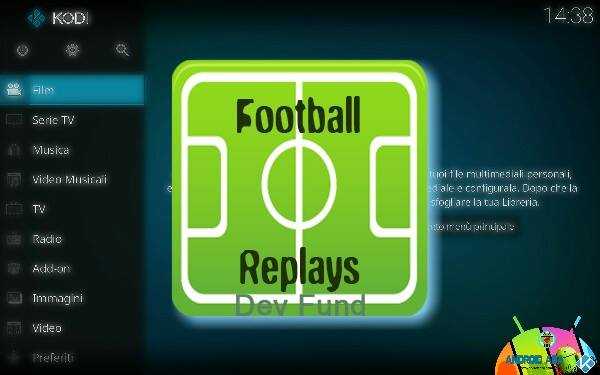 Football Replays: Highlights e Partite intere su Kodi