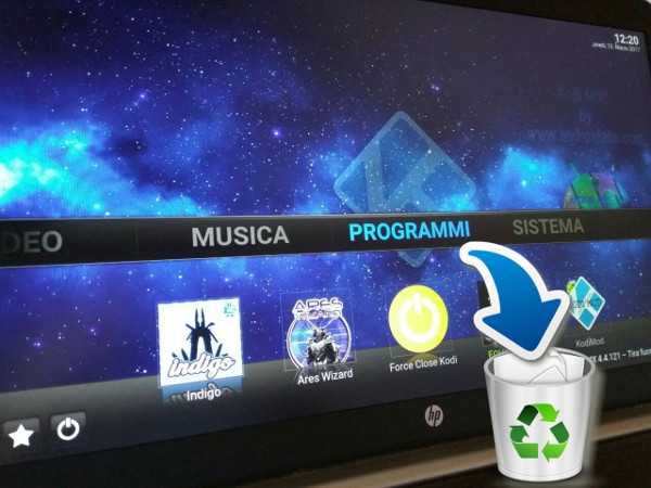 KODI: come disinstallare gli Add-On