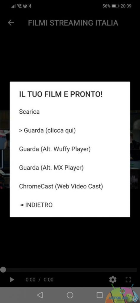 Filmi Streaming Italia player