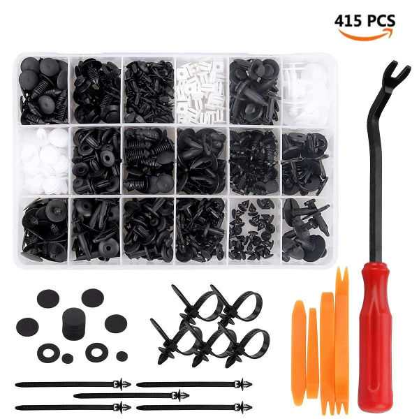 Rivetti in plastica per Auto in offerta su Amazon (Kit da 415 pz)