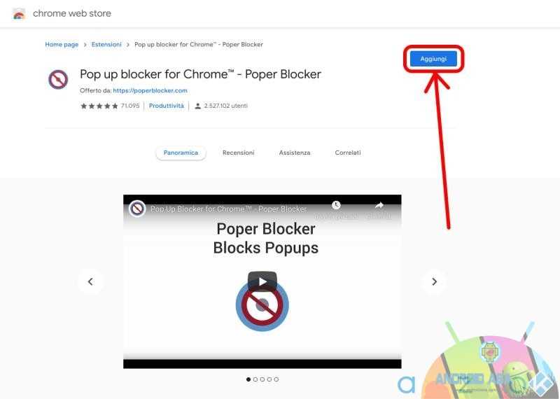aggiungi a chrome