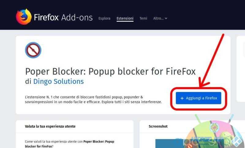 aggiungi a firefox