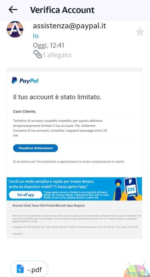 truffa paypal