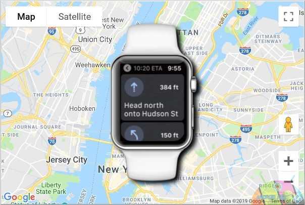 google maps apple watch